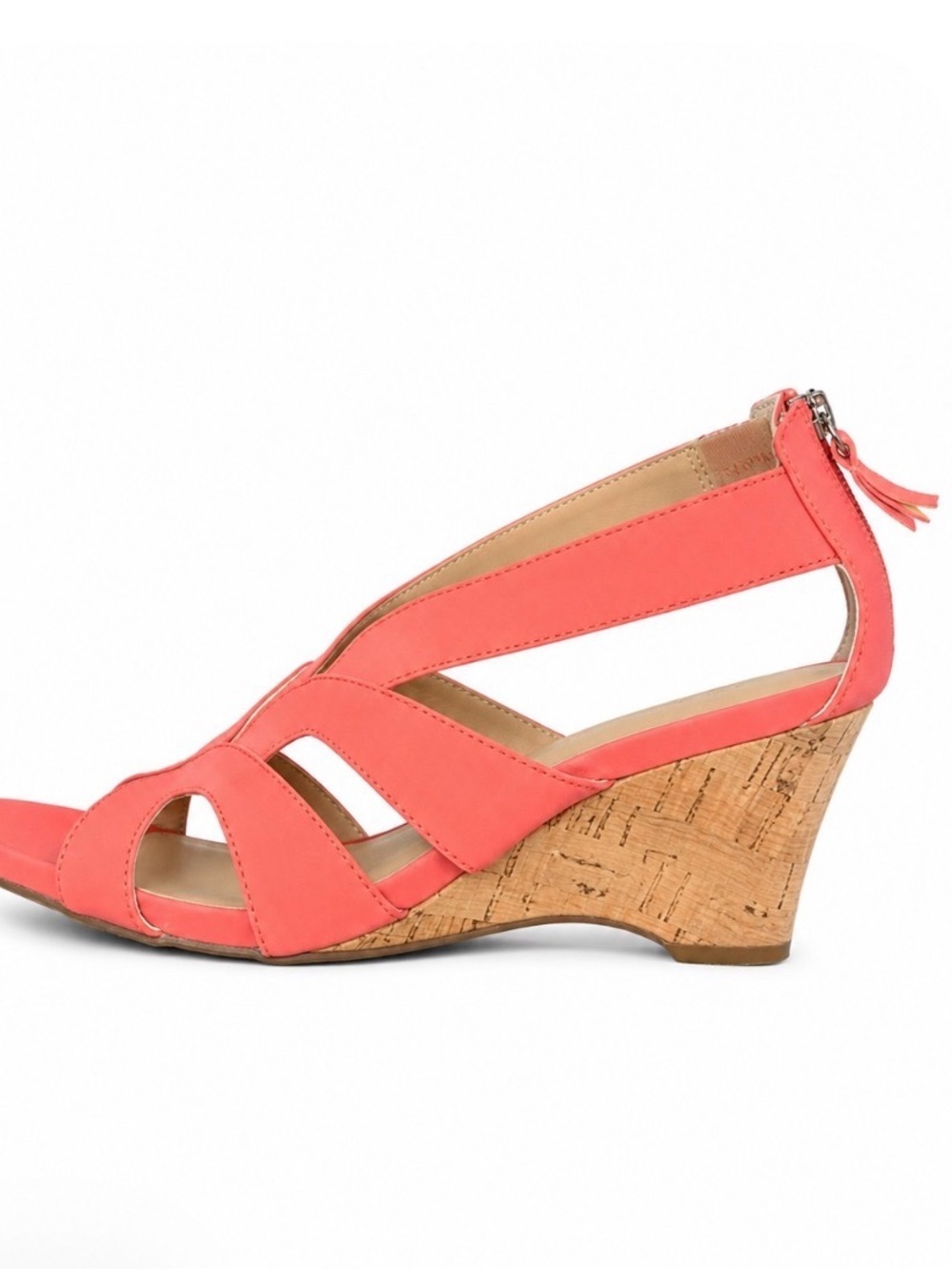 Michael Shannon Coral Wedge Sandal - Women's Stylish Open-Toe Wedges SZ 6.5M